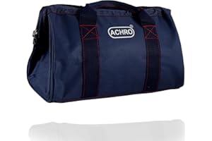 ACHRO 13 Inch Handy Multipurpose Portable Tool Storage Bag Water Resistant for Electrician Plumber Technician Garage Work Nylon Material Color Royal Blue (For All Your DIY Work And Daily Needs)