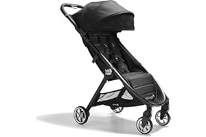 Baby Jogger City Tour 2 Travel Stroller | Ultra-Lightweight, Foldable & Compact Pushchair Buggy | Pitch Black