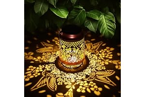 LYSUMURL Christmas & Birthday Gifts for Mum Women, Hummingbird Solar Lanterns Garden Ornaments Outdoor, Hummingbird Gifts Presents for Mum Grandma Her, Metal Hanging Garden Lights for Patio Lawn Yard