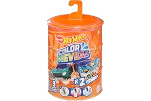 Hot Wheels Color Reveal Multipack With 2 Surprise Cars That Change Deco In Warm & Ice Cold Water, Dunking Barrel, Toy For Kids 3 Years & Up