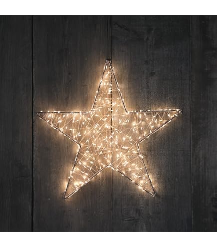 Sneeuwvlok met verlichting | Konstsmide | 60 cm (60 LEDs, Timer