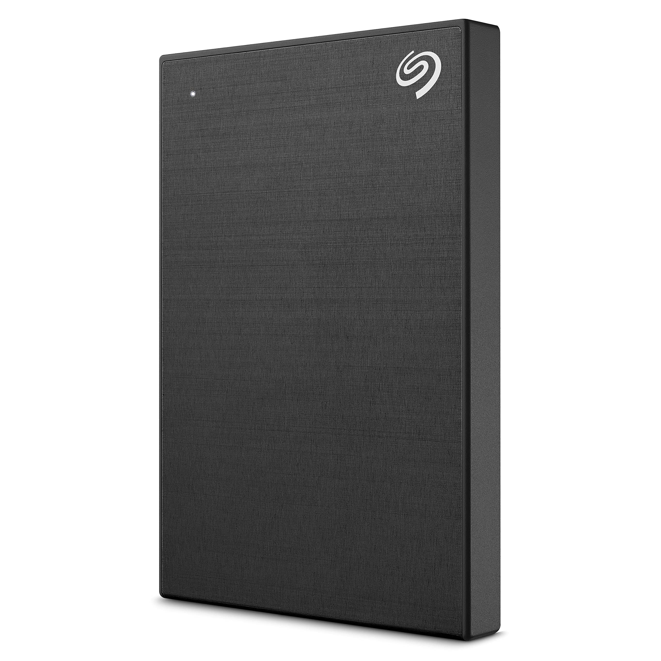 Seagate One Touch 2TB External HDD with Password Protection  Black, for Windows and Mac, with 3 yr Data Recovery Services, 