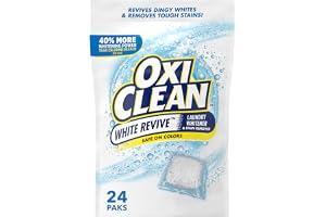 OxiClean White Revive tvättblekmedel och fläckborttagare kraftpaket, 24 stycken