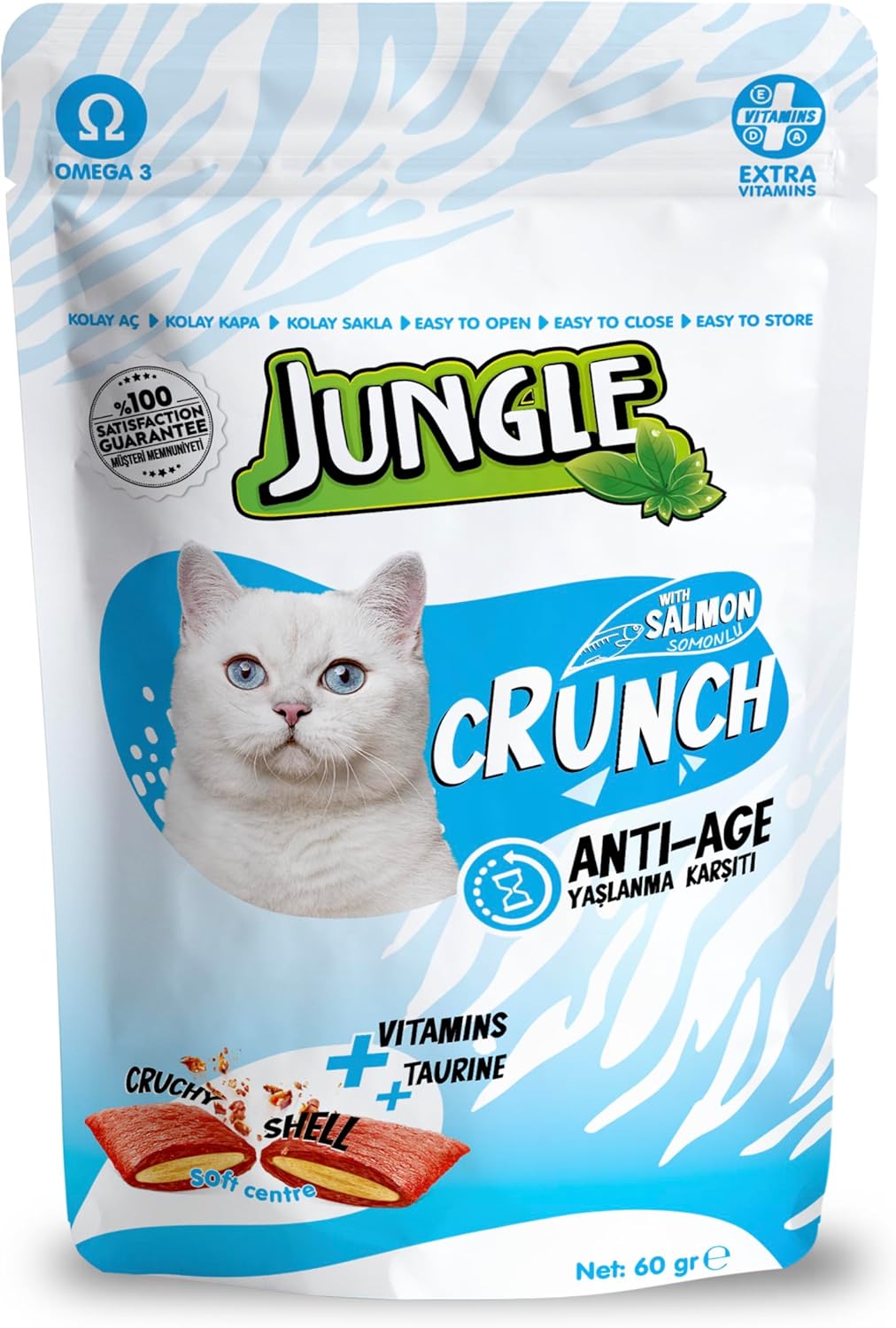 Jungle Crunch Kedi Ödül Yaşlanma Karşıtı 60 Gr - Görsel 3