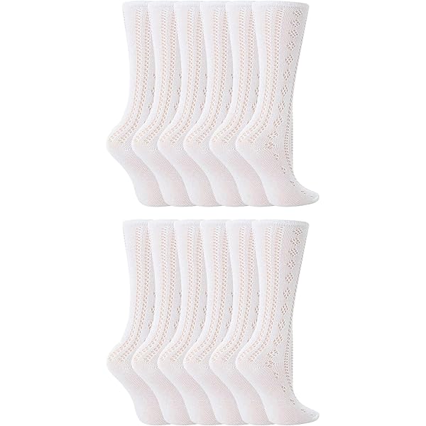 Chaussettes Montantes Pélerine Blanches - Convient Pour Les Pom-pom