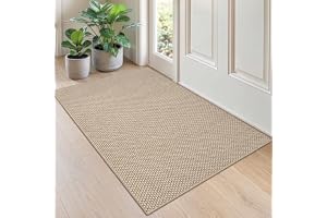 DEXI Dörrmatta Inomhus 80 x 120 cm, Beige | Polyestermaterial, halkfri, smutsavvisande, låg profil, för entré, hall och veran
