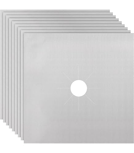 Protection Pour Plaque De Cuisson Gaz - 3 Plaques En Téflon, 54x27 Cm, Réutilisables Et Faciles à Nettoyer
