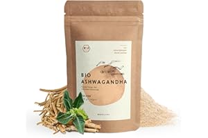 BIONUTRA® Ashwagandha bio | en poudre | 250 g | Agriculture biologique | Sans additifs | Poudre d'Ashwagandha Bio | Cultivé et produit équitablement au Sri Lanka | Emballage refermable et opaque