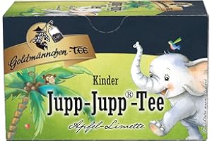 Goldmännchen Kindertee Jupp-Jupp Tee, Früchtetee, 20 einzeln versiegelte Teebeutel
