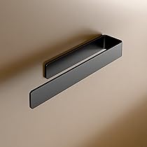 LIEBHEIM Handdoekhouder zonder boren - Tesa montage plakband & extra groot kleefoppervlak - handdoekstang aluminium om te lijmen - Edition 2023 (geborsteld aluminium, 22