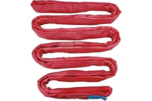 PONSA 5t - 4m Tubulaire/Ronde Élingue de Polyester 5000kg de résistance y 4m Longueur utilisable (8m Longueur Totale). 030153008102