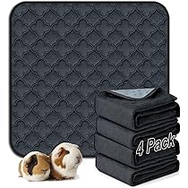 Preboun 4 Pcs Hexagon Guinea Pig Playpen Pads - Waterproof Washable Liner For Small Animal Cages, Pens & Play Areas