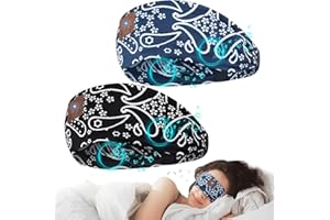 ZRUHIG 2 Cuffie Bluetooth Per Il Sonno Edizione 2024 con Altoparlante HD Sottile e Microfono, Regalo Perfetto Per Chi Dorme Di Lato/Yogi/Viaggiatori/Corridori/Insonnia (Fiore Blu e Fiore Nero)