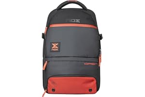 NOX Mochila LUXURY OPEN SERIES negro/rojo