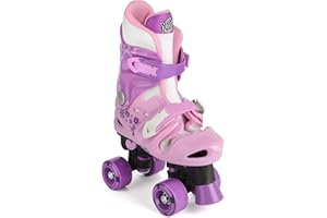 Xootz Kid's Quad Skates, Adjustable and Padded Roller Skates, Multiple Colours