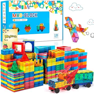 cossy 43-delige magneetplaatjesset, 3D-magnetische ruimteblokken, STEM