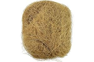 KARRITER Natürliche Kokosfaser Nistmaterial Gramm Kokosfasern Für Vögel Dekoration Und Nestbau, Bequeme Tiernistpads Vogelkäfig-Kit
