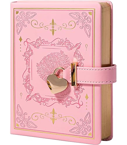 TIEFOSSI Agenda Avec Serrure, Journal Vintage Verrouillé Pour