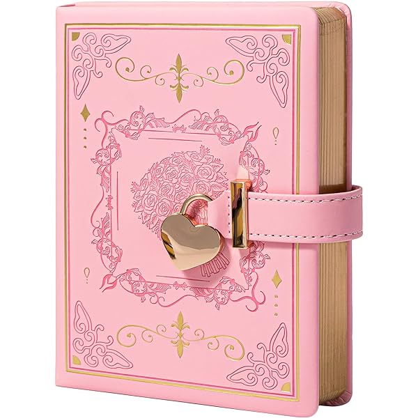 Diario Secreto Con Candado Para Niñas | KreativeKraft Set Rosa Ballet Con Bolígrafo Pompón Y Llaves