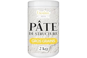 Creative Deco Modeling Pâte de Structure 2kg | Relief pour Peinture Acrylique | Modelage avec Effet 3D et Texture Art