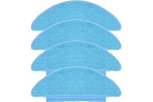 NIYATA 4 Stück Wischtücher, Ersatz-Wischpads, Wiederverwendbares Wischpad-Ersatzzubehör für Tikom L9000, für Lubluelu SL60D, für LaResar L6 Nex, für Honiture Q6 SE Roboter-Staubsaugerzubehör