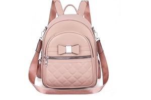 FUNSEED Mini Bowknot Backpack for Women Pu Leather Cute Casual Daypack