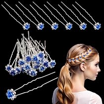 45 Strass-Haarspangen U-Form – Kristall-Rosen-Design Für Hochzeit & Abschlussball