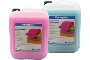 ‎FABA FABA Weichspüler blau/rose, 2x10 Liter, angenehm frisch.