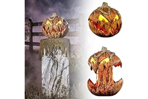 UMIKK Nuovo per Spirit Halloween Animatronic, Spirit Halloween Zucca Aperta Bocca Inquietante Decorazioni Vintage Halloween Decorazione Famiglia Halloween Party