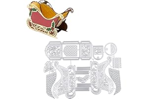 UFLF Fustelle Natale Scatole Cutting Dies per Biglietto d'Auguri Inviti Scrapbooking Fai da Te