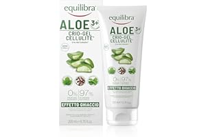 ‎EQUILIBRA equilibra Körper, Aloe Crio-Gel Cellulite, frisches Gel auf Basis von Aloe Vera und Aloe 3+, fördert die periphere Durchblutung, Kontrast, Feuchtigkeitsretention, Cellulite und Orangenhaut, 200 ml