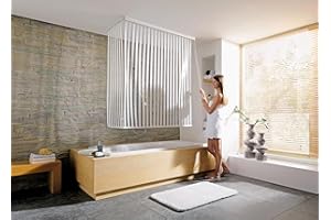 Kleine Wolke 3319100745 narożna roleta prysznicowa, 138 x 62 x 240 cm, biała