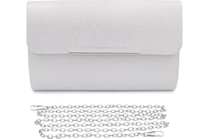 Colours & Beauty Pochette Donna Cerimonia | Pochette Eleganti da Cerimonia | Pochette Donna Elegante | Borsetta da Sera Donna | Pochette Donna Clutch | Borsa con Catena | Borsa Piccola Tracolla