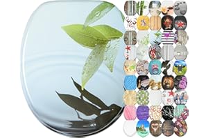 Sanilo WC Sitz mit Absenkautomatik, hochwertiger Toilettendeckel, einfache Montage, stabile Scharniere (Entspannung)