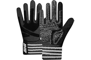 FINGER TEN Weight Lifting Gloves Gym with Wrist Support for Men Women Full Palm Protection Grip, Work Out Gloves fit Pull Ups Sport Training Fitness