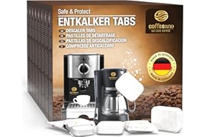 Coffeeano 160 x tabletki odkamieniające do wszystkich ekspresów do kawy w pełni automatycznych i ekspresów do kawy. Duże opakowanie dla gastronomii i komercyjnej. Tabletki odkamieniające kompatybilne ze wszystkimi urządzeniami i markami