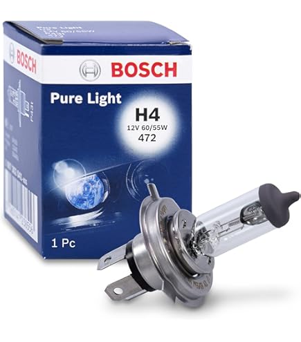 H4 White Plasma Xenon Glühbirnen 12V 60/55W Von SCT – 2 Stück, P43t Sockel, Für Auto, Motorrad & Mehr
