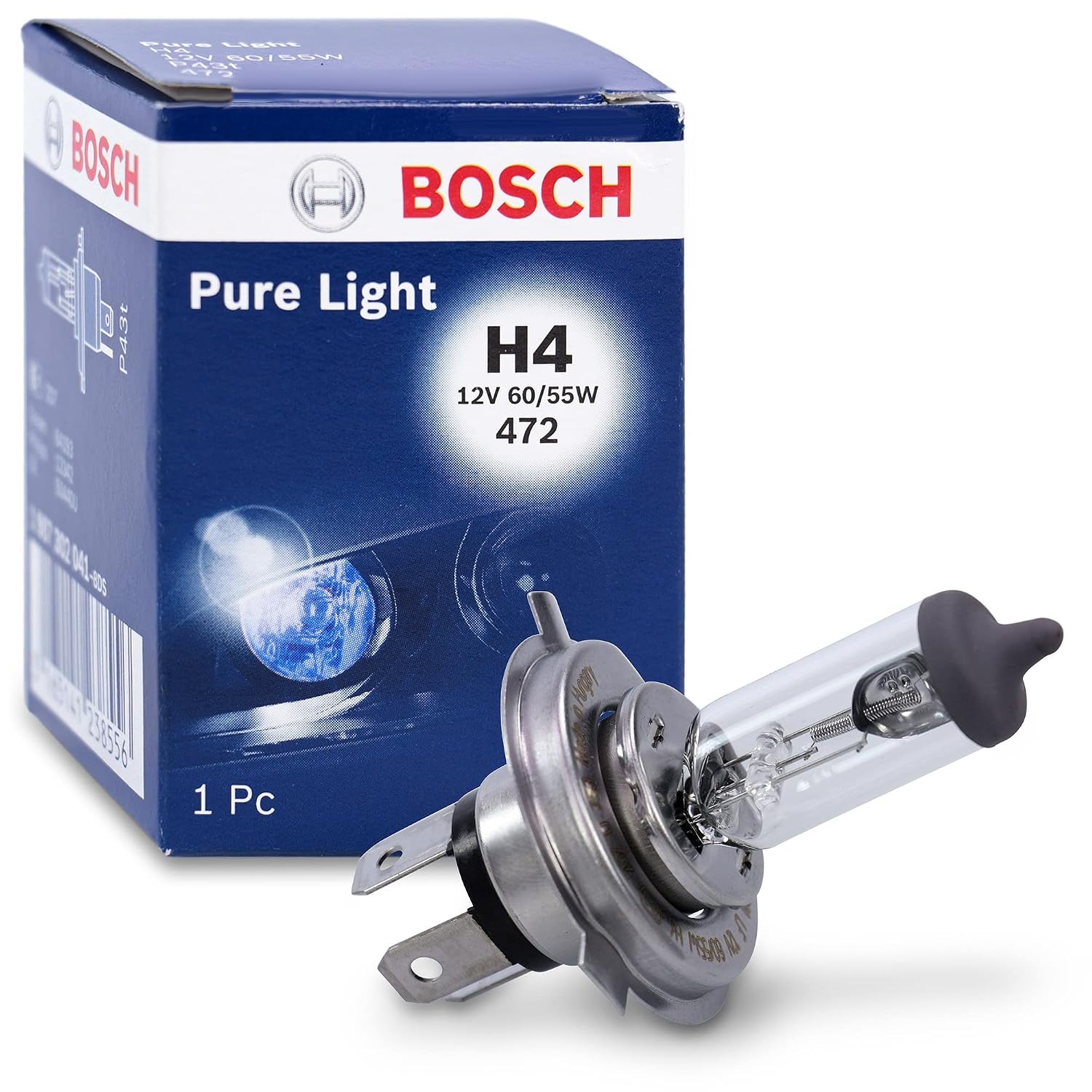 Bosch Pure Light H4 koplamp 12V 60/55W