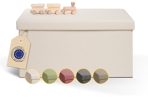 Laleni bänk med förvaring, stoppad sittlåda för barn, 76 x 38 cm –
