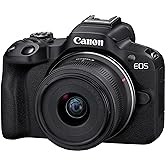 Canon EOS R50 RF-S18-45mm f/4.5-6.3 is STM Mirrorless Camera (Black)- 4K Video Vlogging with 24.2 MP