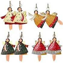 Exceart 72 Pezzi Pendenti Natalizi Colorati Con Finitura Oro – Addobbi Per Albero 2,5 Cm – Set Decorazioni Feste