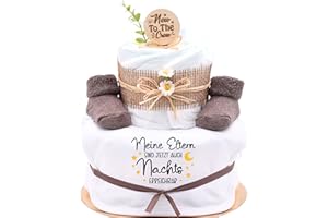 ‎TREND MAMA KEIN STREICHELZOO Trend Mama | Windeltorte | Nature Design | Lätzchen, Kuschelsocken |Geschenk Geburt (Design| Meine Eltern sind jetzt auch Nachts erreichbar)