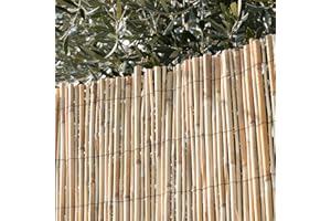 STI Arella canniccio Big stuoia cannette rilegate Ombra Recinzione Bamboo 100x300cm