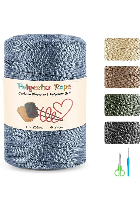 Fil Polypropylène 2mm Borgo De' Pazzi - 500g/570m Pour Sacs Crochet