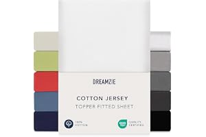 Dreamzie Boxspring Lakan 180x200 cm - 200x200 cm, 100% bomullströja, Madrasshöjd upp till 37 cm, Allergivänlig, Oeko-Tex