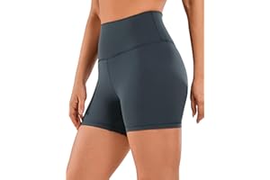CRZ YOGA Naked Feeling Damen Kurze Yoga Leggings High Waist Blickdicht Fithess Shorts Radlerhose Sporthose - 7/10/15/20cm