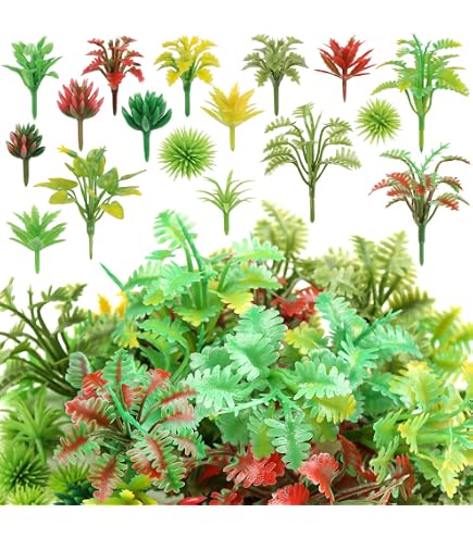 Diorama Ensemble En Sachet De 25 Arbres 15 Sapins Et 10 Feuillus Hauteurs 5 14 Cm