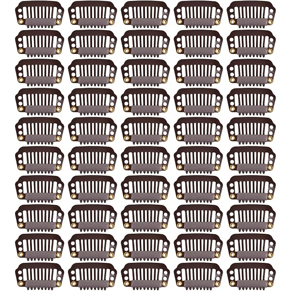 Perücken Clips – 90 Stück, U-Form Metall Clips Mit Weichgummi, In 3 Größen (3,3/2,8/2,3 Cm) | Für Haarverlängerungen & Tressen