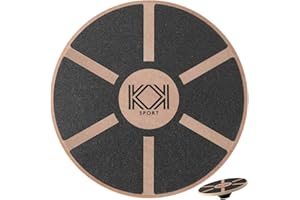 KK Balance Board Non Slip Surface 40cm Wobble Board for Training, Exercise, Gym and Rehabilitation. Excellent Balancing Training Equipment for Men and Women
