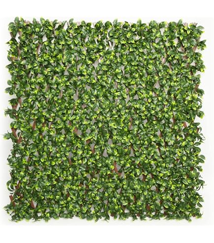 Knstliche Pflanzenwand Sichtschutz Wandbegrnung Balkon Gartenzaun,  Balkonsichtschutz Windschutz Verkleidung auch fr Garten, Terrasse, mit  Spalier, Blttern, zur Befestigung an Zaun oder Gelnder : Amazon.de: Garten